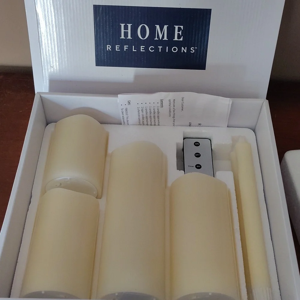 Flameless Candles 6 Piece Set With Remote, Kid Safe, Cozy & Convenient - Picture 5 of 5